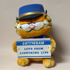 Vintage Dakin Garfield Cattygram Love From Lightning Lips Plush Stuffed Animal